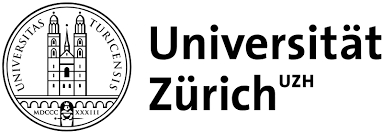 Logo der Universität Zürich mit kreisförmigem Siegel mit zwei Türmen und lateinischem Text auf der linken Seite und "Universität Zürich UZH" in fetter Schrift auf der rechten Seite - ideal für alle, die an einer Spitzeninstitution programmieren lernen wollen.
